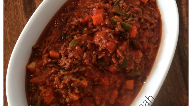 Minced Beef Sauce…..Bolognese what?